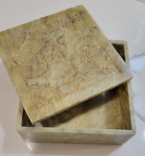 Beautiful Hand Craved Soupstone Box - Jewelery Box - Box picture