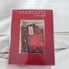 Marquis By Waterford 2011 Annual Bell Red Train Crystal Ornament 3.5 Inch Boxed picture