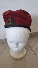 Genuine IDF Israel Army Vintage Paratroopers 1970's Beret With Insignia A015 picture