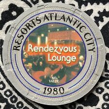 Resorts International NCV -1980- 25th Anniversary Atlantic City, NJ Casino Chip picture