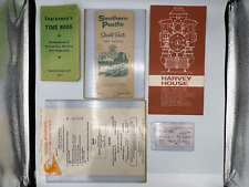 Vintage Lot of 8 Various Railroad Documents & Time Books Etc. picture