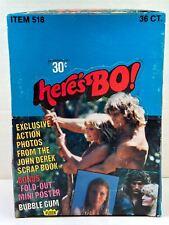 1981 Here's Bo Photos Bubble Gum Full 36CT Trading Card Wax Box Fleer picture