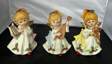 Vintage Homco Christmas Angels Set/3  #5551 picture