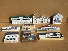 The Cat’s Meow Lot of 9 Wooden  Buildings picture