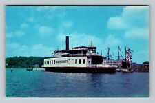 Mystic CT-Connecticut Brinkerhoff Ferryboat Steam Propulsion Vintage Postcard picture