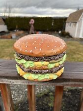RARE MCDONALDS Ceramic Big Mac Cookie Jar Decorative Food Collectable 9x5 picture