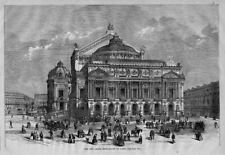 ARCHITECTURE 1867 GRAND OPERA HOUSE AT PARIS HORSES COACH CARRIAGE HISTORY picture