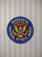 Blue number # 1 presidential physical fitness award patch vintage picture