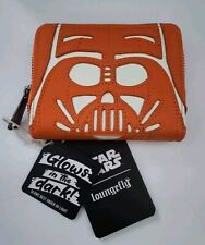 LOUNGEFLY STAR WARS DARTH VADER PUMPKIN SMALL WALLET~ WITH TAGS~ NEW~ GLOWS~ picture