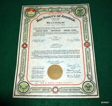 1938 BOY SCOUT - TROOP CHARTER - TROOP 135 - SAINT MARY'S CHURCH - ELYRIA, OHIO picture
