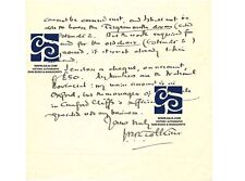 J.R.R. TOLKIEN - SCARCE AUTOGRAPH LETTER SIGNED -  LORD OF THE RINGS -- HOBBIT picture