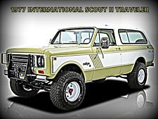 1977 International Scout II Traveler New Metal Sign: Rallye Model in Green/White picture