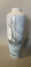 Antique Victorian Porcelain Nautical Seascape Hand Painted 15