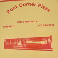 1981 Post Corner Pizza Restaurant Menu Darien Connecticut Clearwater Florida picture