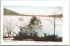 VINTAGE POSTCARD VIEW OF LAKE MOREY AT FAIRLEE VERMONT c. 1920s (SCARCE) picture