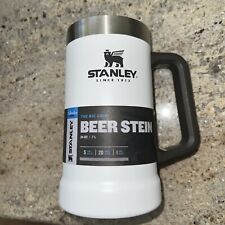 STANLEY Adventure The Big Grip Beer Stein | 24 OZ New White picture