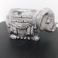 Vtg Bengal Lounge Empress Hotel Elephant Ceramic Planter Tiki Mug Decor Victoria picture