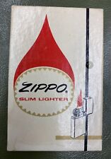 Vintage Zippo Slim Lighter, New with Box, Unstruck. Worthington Steel. picture