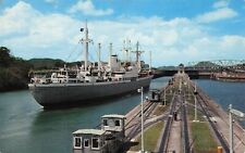 Howard Air Force Base Panama Canal Zone Cancel Miraflores Locks Vtg Postcard D60 picture