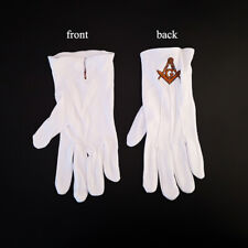 Masonic Gloves Customized  Embroidery G1 freemason picture