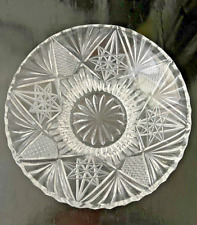 Vintage Cut Glass Crystal Serving/Decorative Bowl ( 9