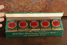 EXTREMELY RARE VINTAGE NOS LUCKY STRIKE GREEN WWII CARTON 10 PACKS SEALED picture