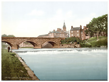 England, Annan, The Bridge Vintage Photochrome, Photochromy, Vintage Photoch picture