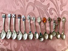 Lot of 13 Vintage Souvenir Collector  Collectible Spoons World Country picture