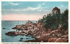 Vintage Postcard 1948 Lookout at Cape Cottage Casino Park Portland Maine ME picture