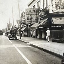 VINTAGE PHOTO Penns Grove New Jersey NJ 1929 West Broad Street View Original picture