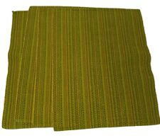 Vintage Mid-Century Modern 1970s Lime Green/Striped Placemats (4) picture