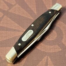 Buck Knife 2007 Model 375 Duece Two Blade Folder Smooth Wood Handles Near MINT picture