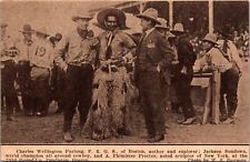 1917 Native America Jackson Sundown A Proctor Sculptor C Furlong Pendleton Rodeo picture