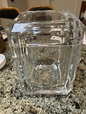 VINTAGE Ice Bucket Clear Lucite Swivel Top picture