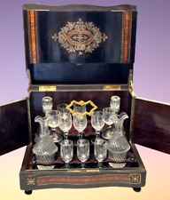 French Boulle Napoleon III Liqueur Cave Box picture
