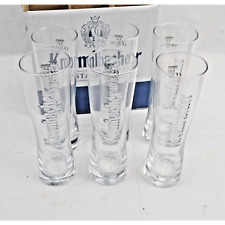 Set 6x Krombacher Star Embossed Cup German Pilsner Glass Glasses 0.3L #2040 8'' picture