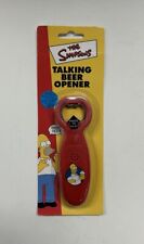 2002 The Simpsons HOMER Talking Beer Opener NEEDS BATTERY Pacific Direct MOC NEW picture