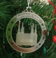 Personalized Washington DC Temple Sgtainless Steel Christmas Ornament Custom picture