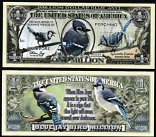 Lot of 500 Bills - Blue Jay Million Dollar Novelty Bill Bird Note picture