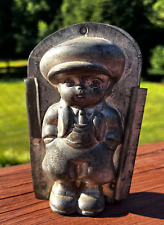 Scarce 1920's Antique Tin Chocolate Mold Little Boy Hands in Pockets picture