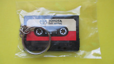 Vintage TOYOTA TOYS MOTORS Audio Cassette Key Holder in Original Sealed Bag picture