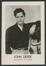 1950's JOHN DEREK STANDING TV & MUSIC STARS B&W DUTCH GUM CARD NM+ picture