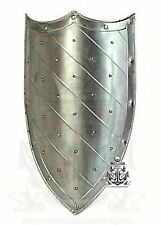 Medieval Knight Handcrafted Ready Battle Ground Armor Steel Shield Handmade Gift picture