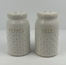 Better Homes & Garden Kitchen Salt & Pepper Shakers Farmhouse Dotted Hobnail picture