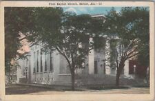 First Baptist Church Mobile Alabama Unposted Postcard picture