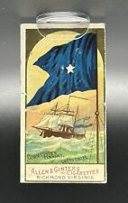 1887 Allen & Ginter's UNITED STATES Naval Flags Commodores Pennant #43 picture
