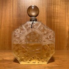 Vintage J.C. Brosseau Made in France Frosted Art Deco Perfume Bottle Ombre Rose picture