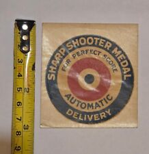 NOS Sharp Shooter Medal For Perfect Score Shooting Arcade Waterslide Decal (217) picture
