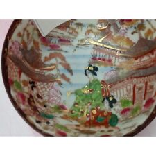 Antique Geisha Girl Eggshell Porcelain Bowls made in Japan Pre-World War II picture