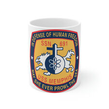 USS Memphis SSN 691 (U.S. Navy) White Coffee Cup 11oz picture